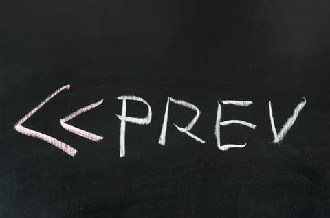 Previous sign Stock Photos