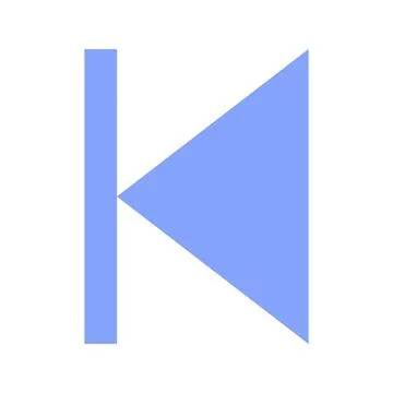 Previous Track icon vector image. Illustrazione stock