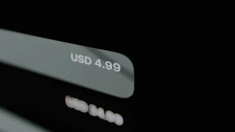 Price of 4.99 in US dollars part of in app purchase Video stock 328860314