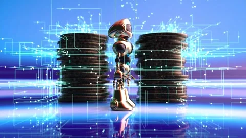The price of artificial intelligence art Stock Footage 153222070