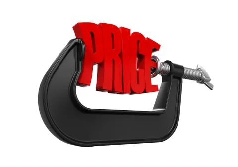 Price in Clamp Illustrazione stock