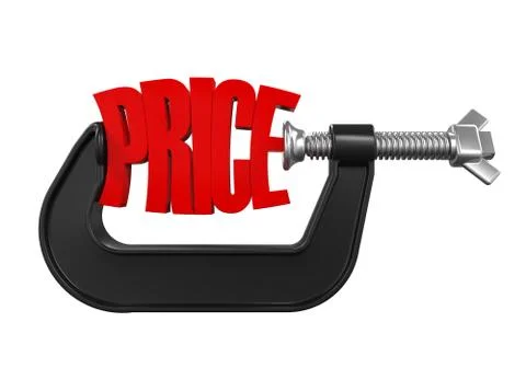 Price in Clamp Stock Illustration
