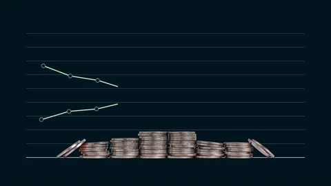 Price comparison graph. Stock Footage 232641068