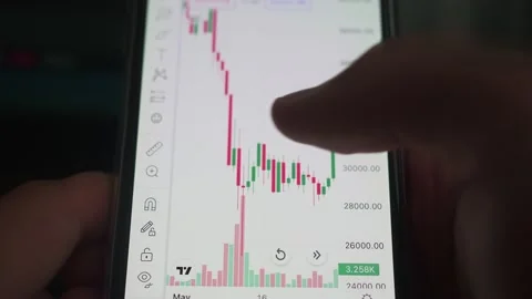 The price of cryptocurrency changed over the years. Investment. View the graph Stock Footage 201688443