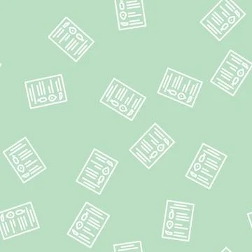 Price diving school line vector seamless pattern Stock Illustration