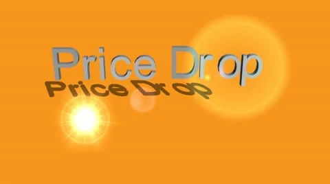 "Price Drop" Animation Video stock 21374805