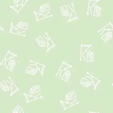 Price drop chart line vector seamless pattern Stock Illustration