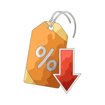 Price drop illustration Stock Illustration