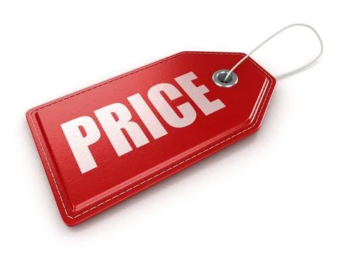 Price label, This is a computer generated and 3d rendered picture Stockillustratie