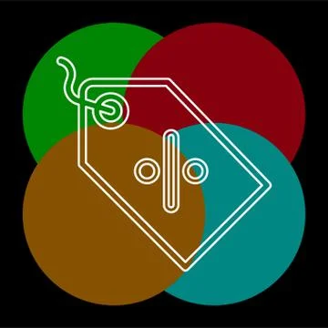 Price label vector icon Stock Illustration