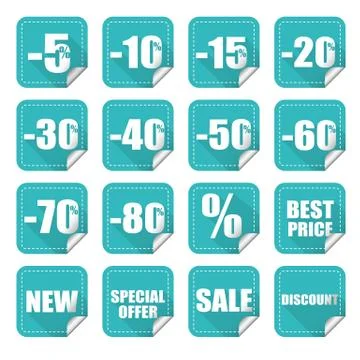 Price labels Stock Illustration
