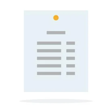 Price list in cafe vector flat isolated Stock Illustration