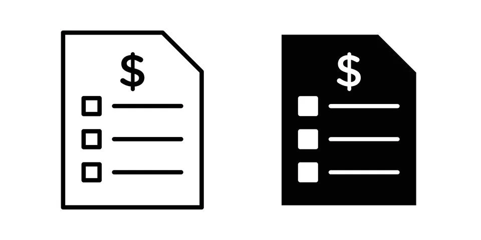 Price list icon vector design. EPS10 Stock Illustration