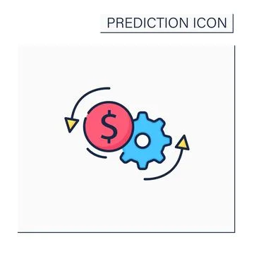 Price optimization color icon Stock Illustration