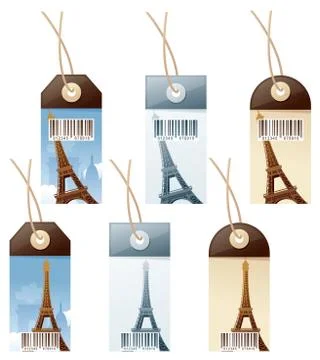 Price to paris Illustrazione stock
