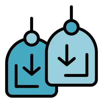 Price promotion icon vector flat Stock Illustration