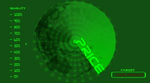 Price radar. Loopable animation. Stock Footage 42146148