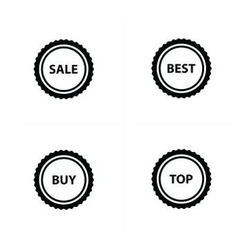Price set icon design Illustrazione stock