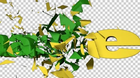 Price Smashed Text Animation with Alpha Channel Stock Footage 44790961