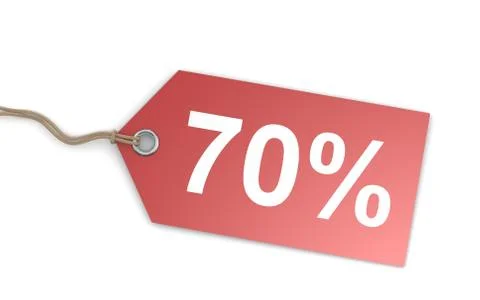 Price Tag 70 off Stock Illustration