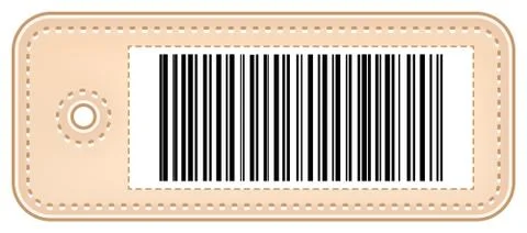 Price Tag With Bar Code 스톡 일러스트