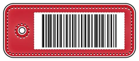 Price Tag With Bar Code 스톡 일러스트