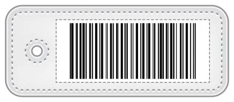 Price Tag With Bar Code Stock Illustration
