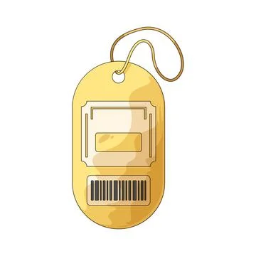 Price Tag with Barcode illustration Stock Illustration