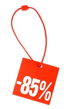 Price tag with clipping path Stock Illustration