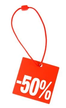 Price tag with clipping path Stock Illustration