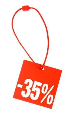 Price tag with clipping path Stock Illustration