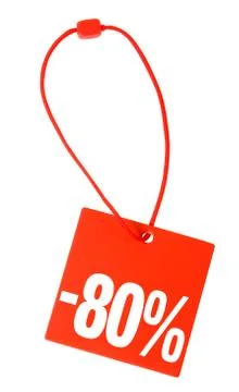 Price tag with clipping path Stock Illustration
