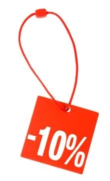 Price tag with clipping path 库存照片