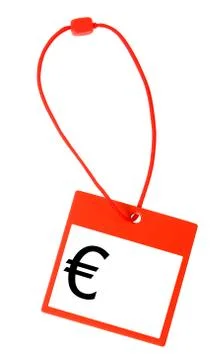 Price tag with clipping path Stock Photos