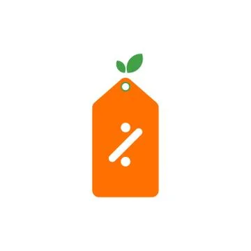 Price tag fruit vector design template illustration Stock Illustration