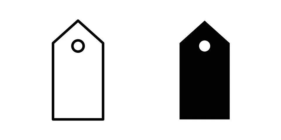 Price tag icon for web projects Stock Illustration