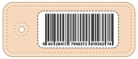 Price Tag Label With Bar Code Stock-Illustration