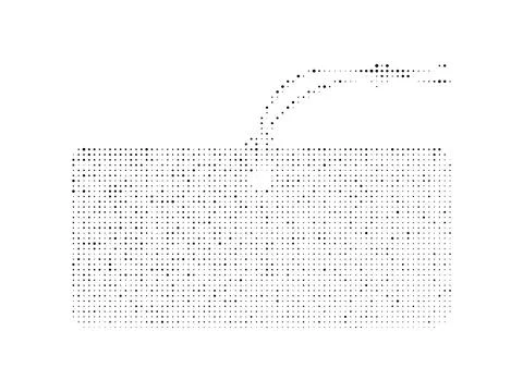 Price tag label halftone dot art vector illustration. Stock Illustration