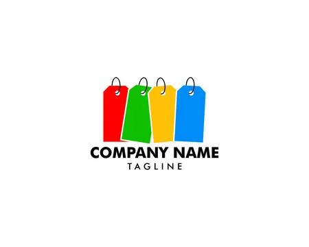 Price tag logo template vector Stock Illustration