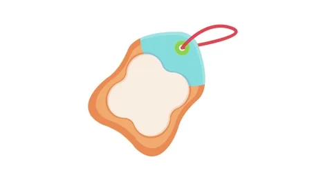 Price tag vector displaying a 25% discount, with a price of 1 credit, USD $1. Stock Footage 332461533