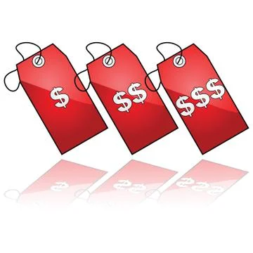 Price tags Illustrazione stock