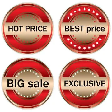 Price tags Illustrazione stock