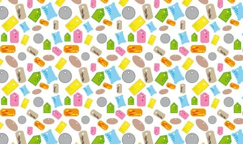 Price tags seamless pattern 스톡 일러스트