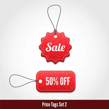 Price tags set 2. Stock Illustration
