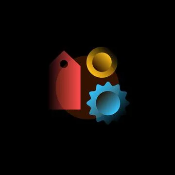 Price. Vector icon in gradient style. Editable illustration Stock Illustration