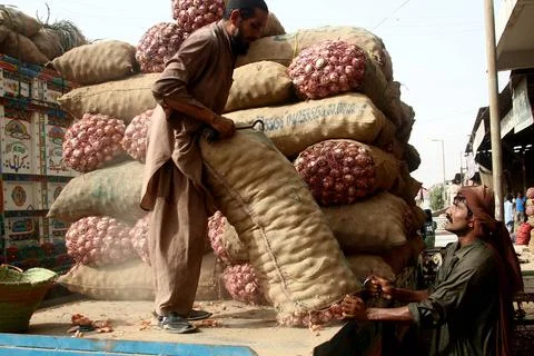 Prices of basic commodities increase in Pakistan as federal budget is released,  Stock Photos