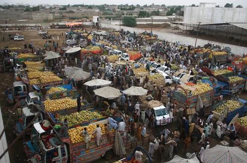 Prices of basic commodities increase in Pakistan as federal budget is released,  Stock Photos