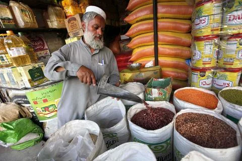 Prices of basic commodities increased in budget 2021-22 Pakistan, Peshawar - 08  Stock Photos