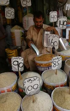 Prices of basic commodities increased in budget 2021-22 Pakistan, Karachi - 10 J Stock Photos