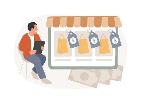 Pricing isolated concept vector illustration. Ilustración de archivo